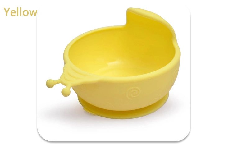 Baby Product Slip-Resistant Eco-Friendly BPA Free Silicone Suction Baby Feeding Bowl Baby Product